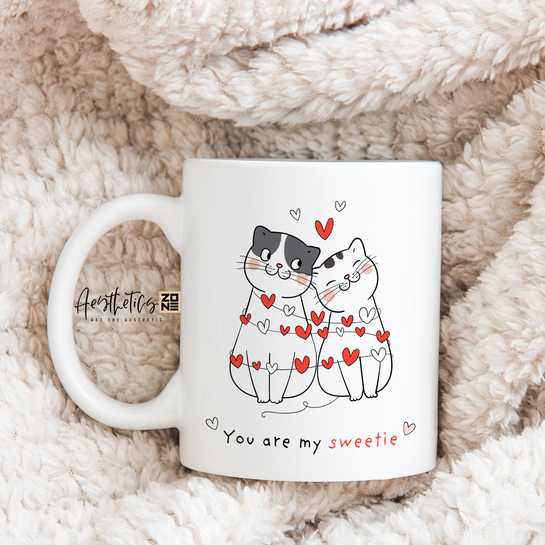 You're My Sweetie – Cute Cat Couple Mug