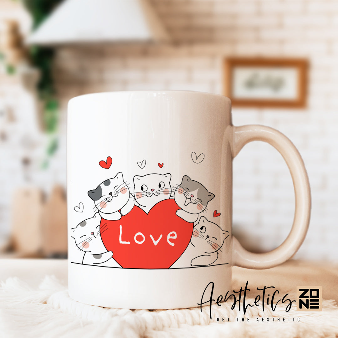 Paws Full of Love design mugs