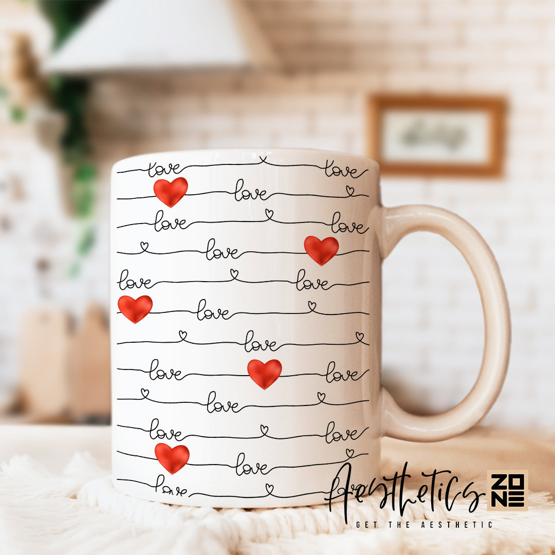 Heartbeat of Love ā Stylish Mugs with Heart Pulse Design