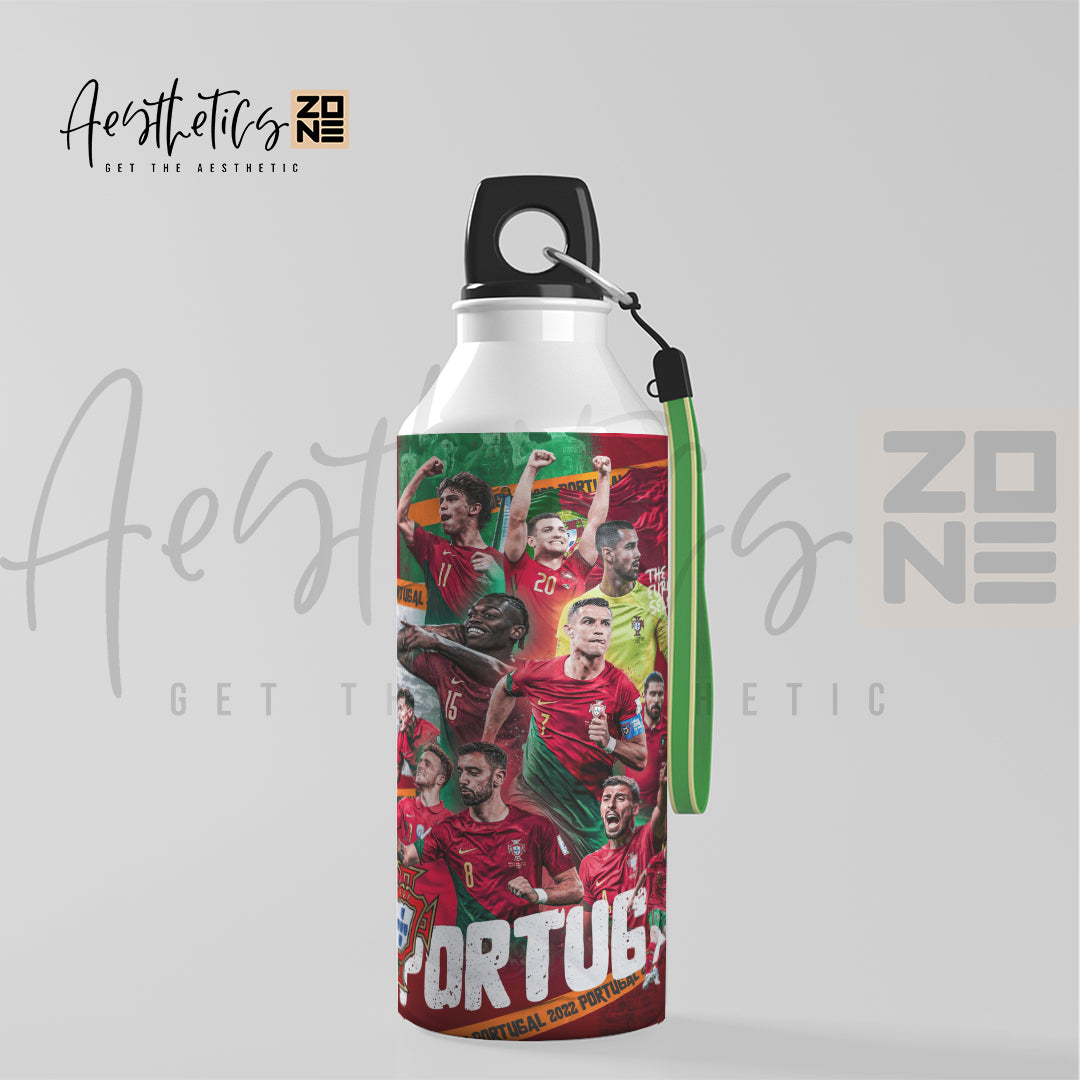 Portugal All Players Aluminum Water Bottle – 600ml & 750ml Football Edition