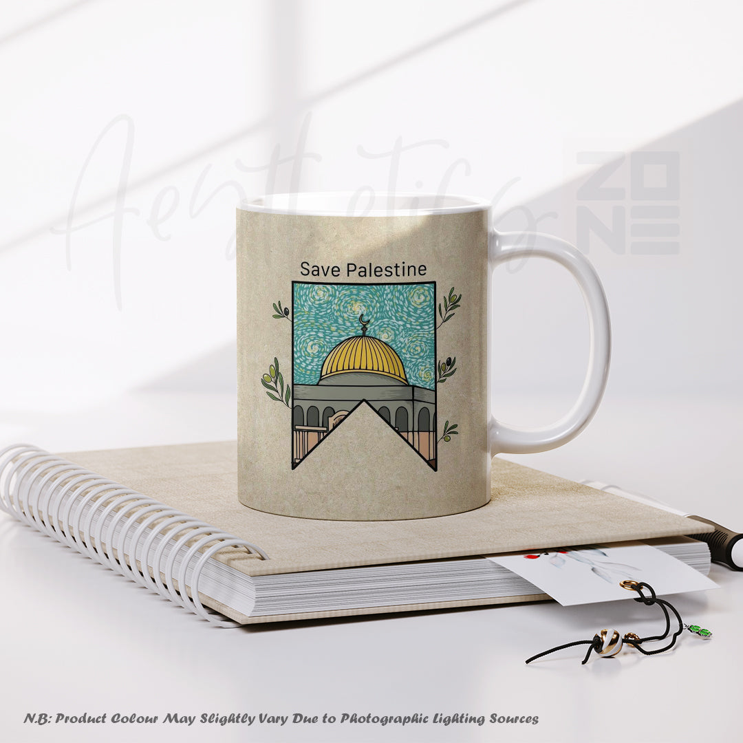 Save Palestine β Solidarity Art Mug