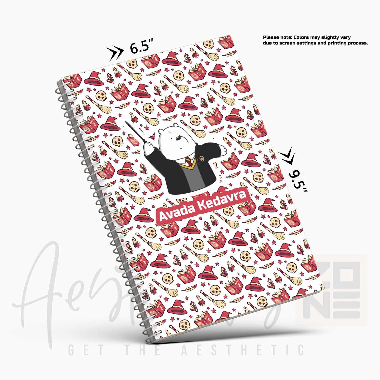 Avada Kedavra Cartoon Wizard Notepad