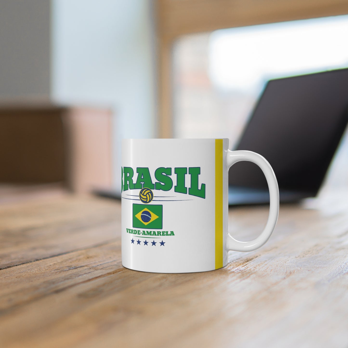Brasil simple design White Mugs