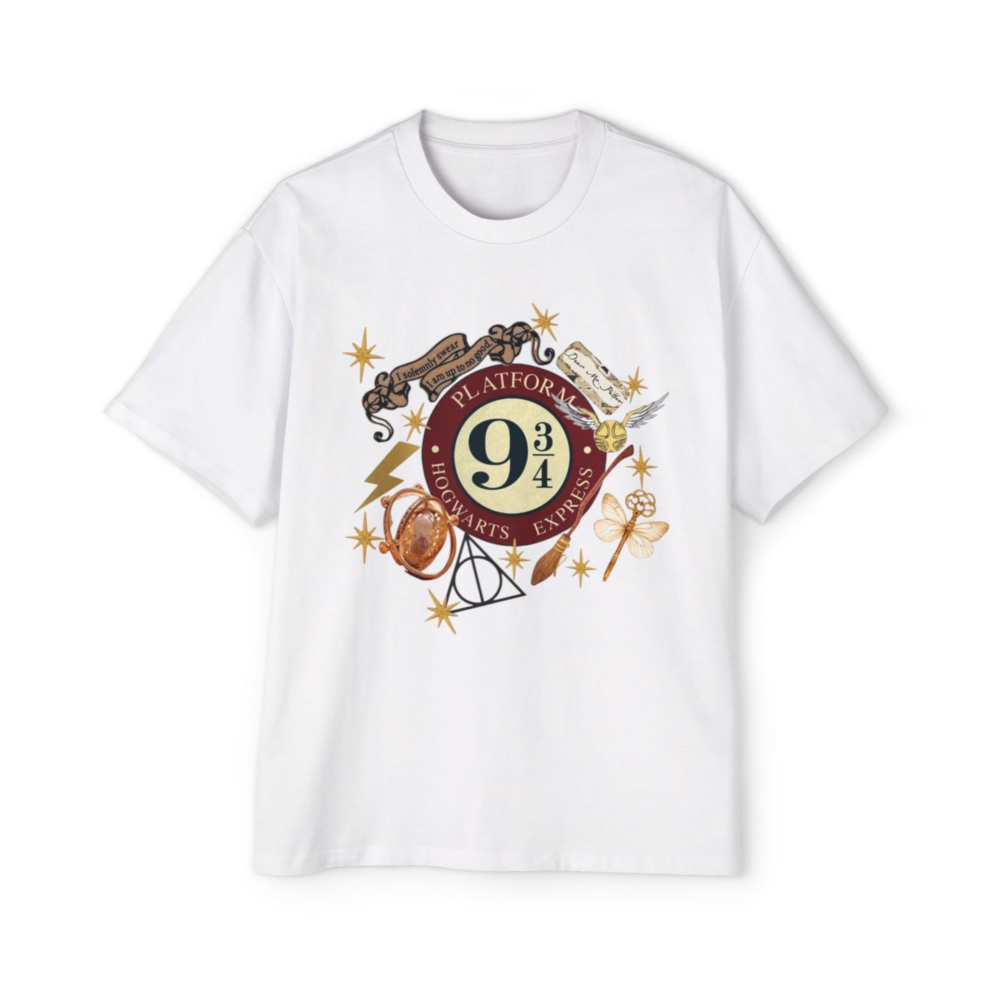 “All Aboard – Platform 9¾ Acid Wash Tee”