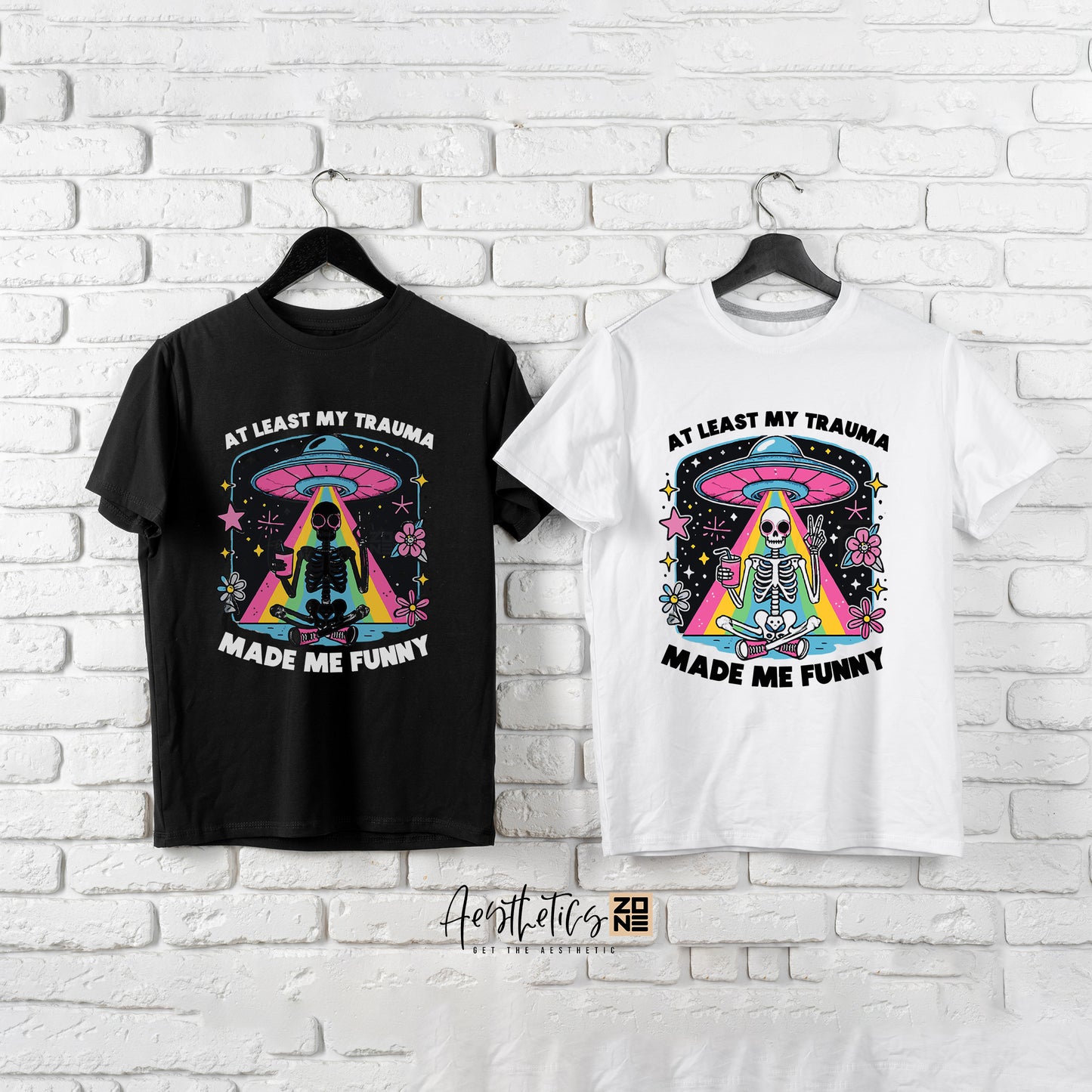 Trauma Made Me Funny – Witty Graphic Tee