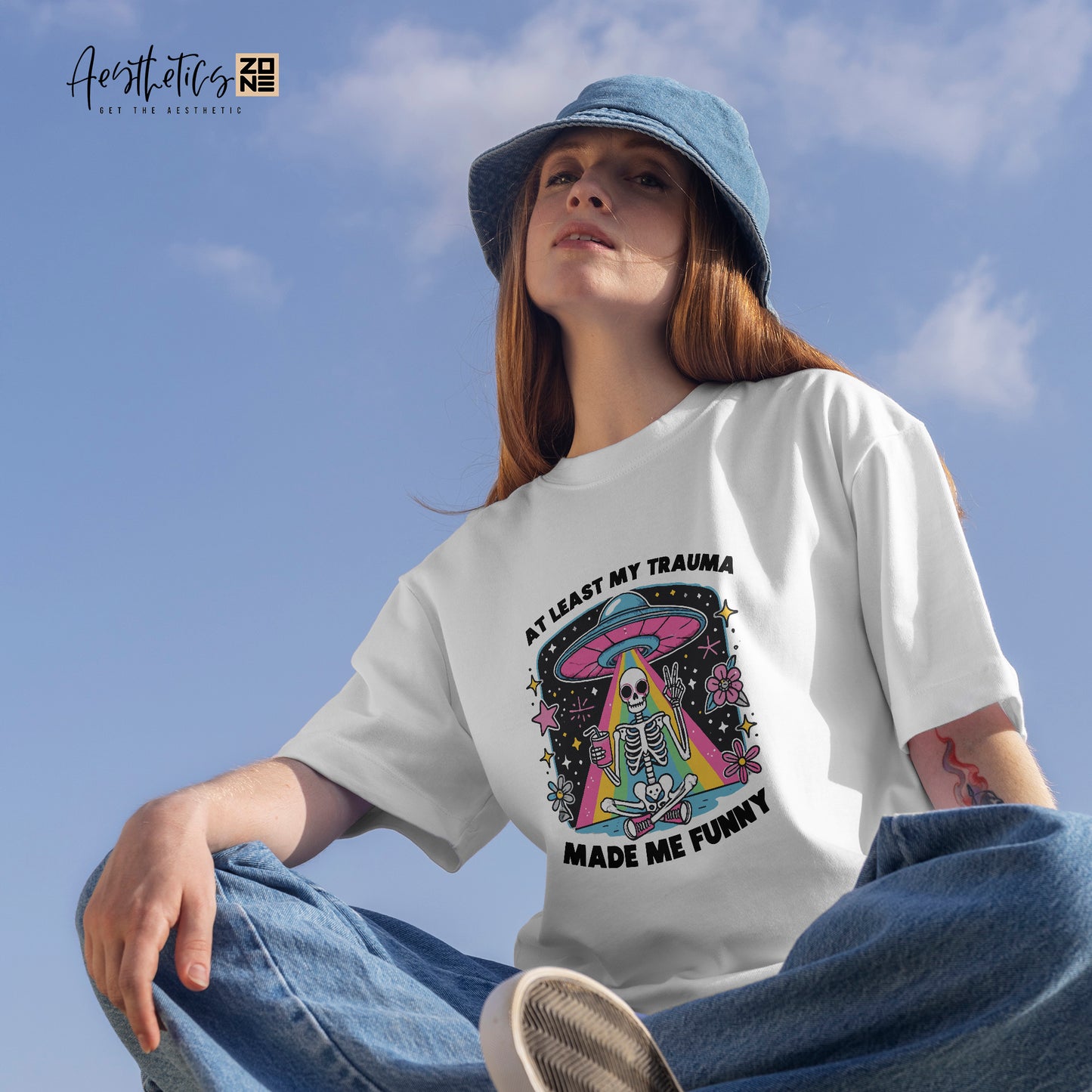 Trauma Made Me Funny – Witty Graphic Tee