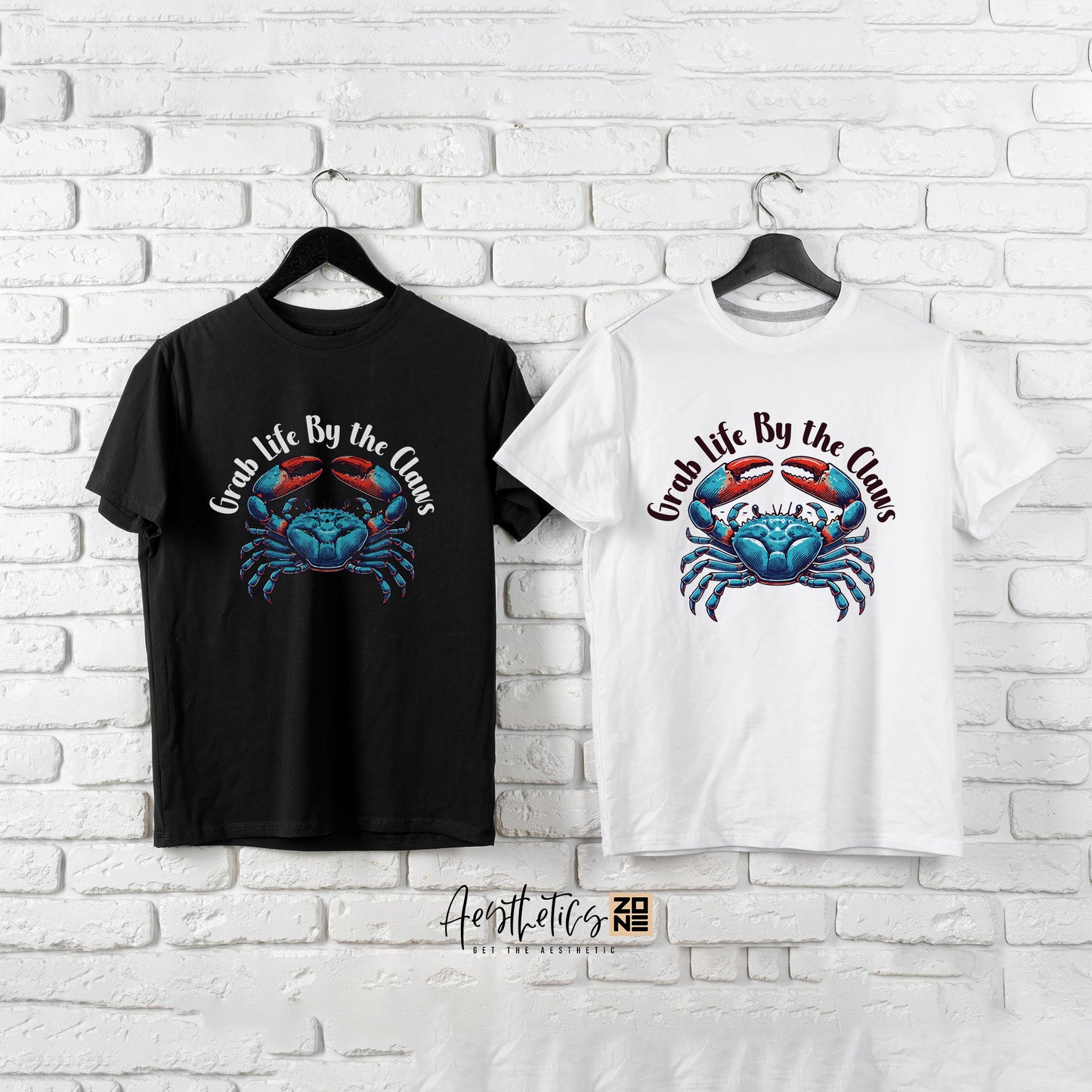 Grab Life by the Claws β Fun Crab Graphic Tee
