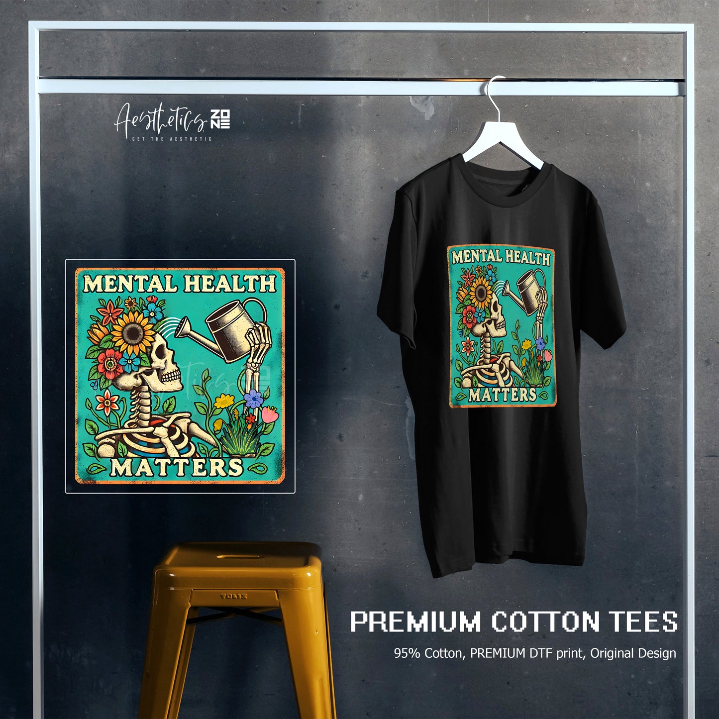 Mental Health Matters – Skull Graphic Tee