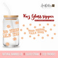 Aesthetic Quote Libbey Glass Can for Daily Use