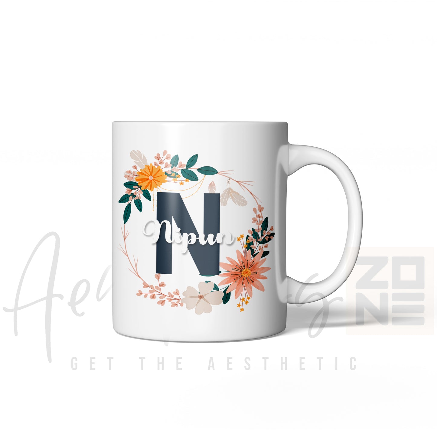 Personalized Floral Name Mugs – Custom Gift for Every Occasion