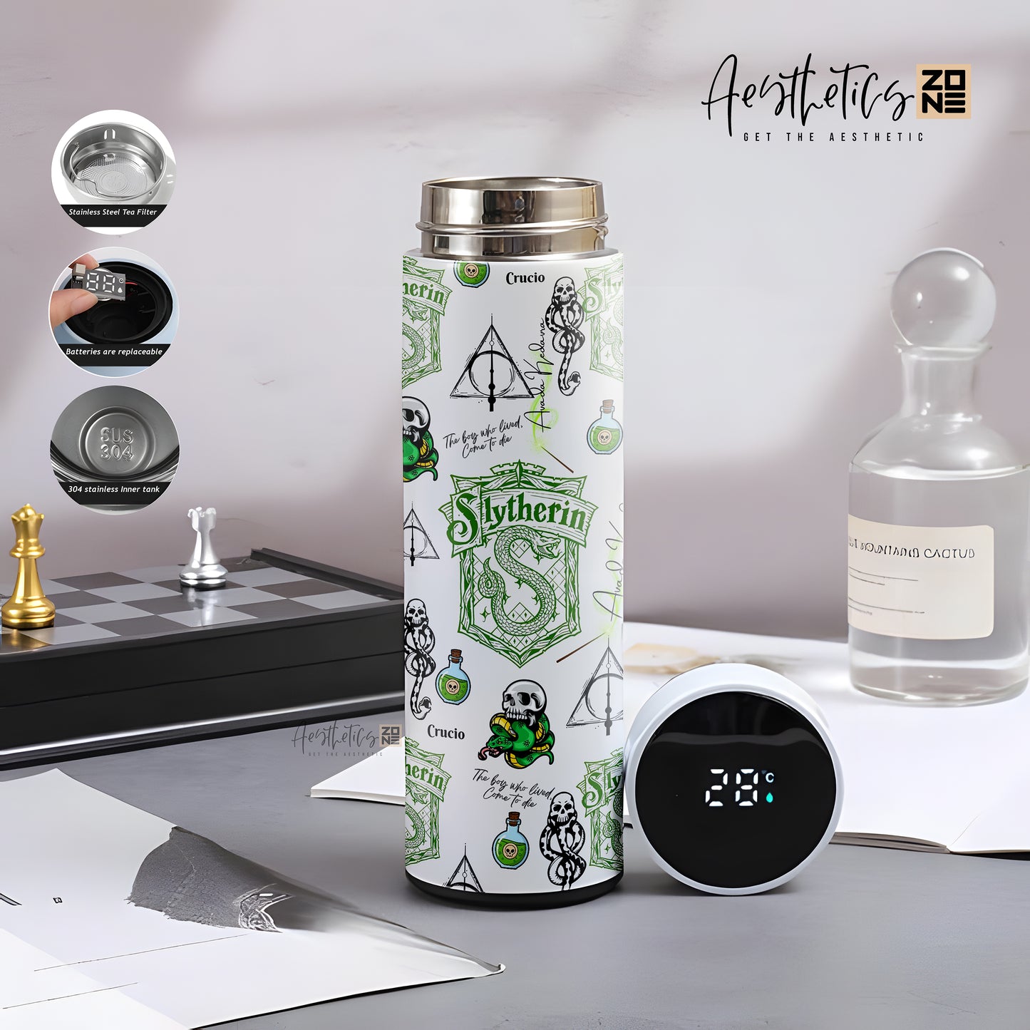 Harry Potter Slytherin Logo Bottle – House of Ambition