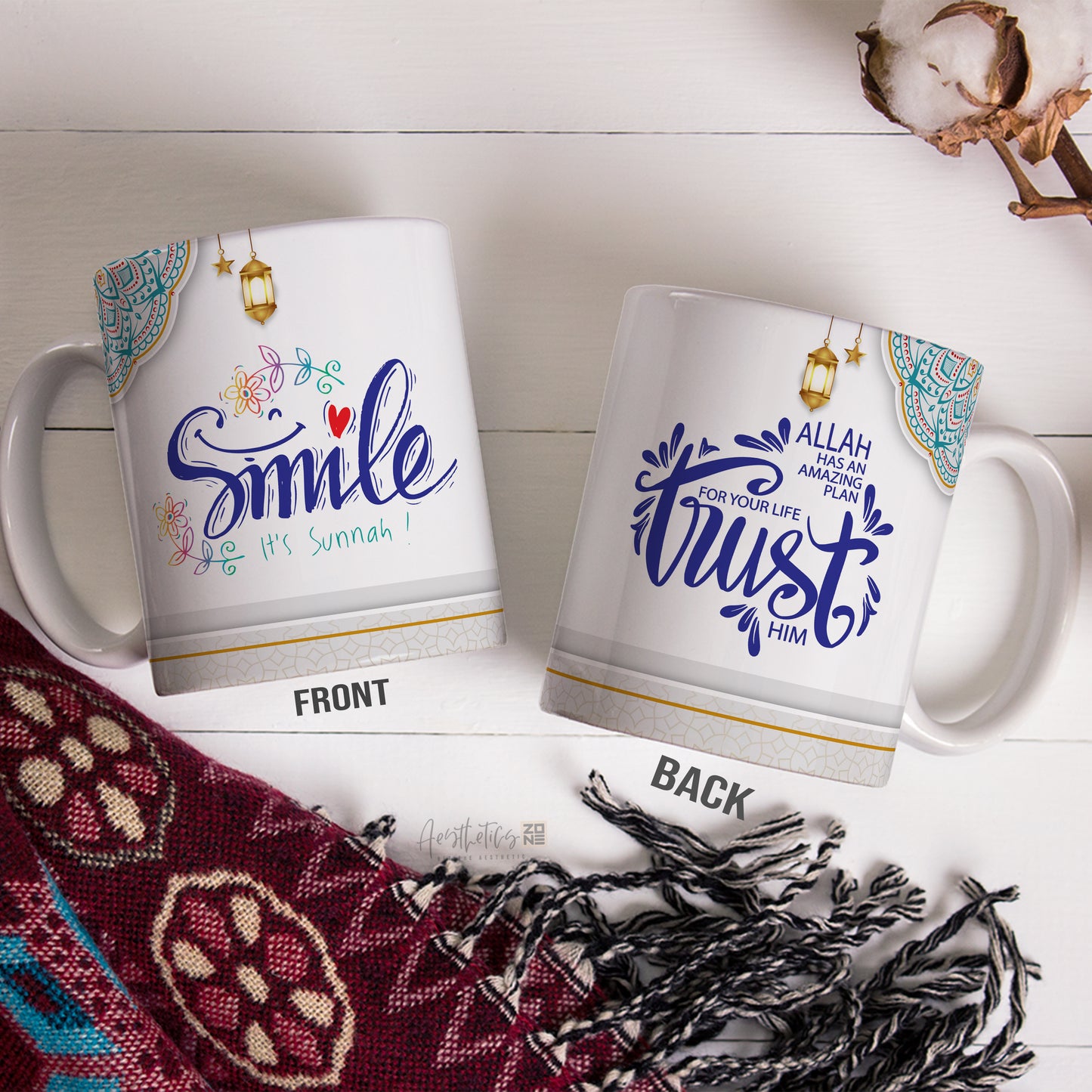 Smile, It’s Sunnah design mugs