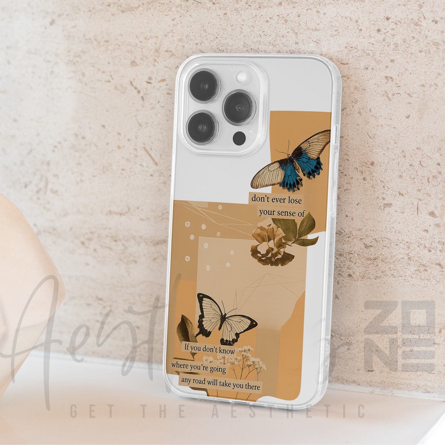 Words That Inspire — Aesthetic Quote Transparent Case