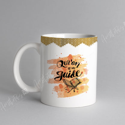 Quran Is My Guide – design white mugs