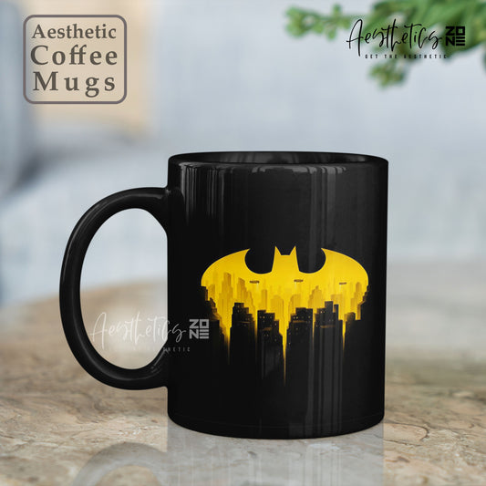 🦇 The Dark Brew – Batman Logo Mug Edition