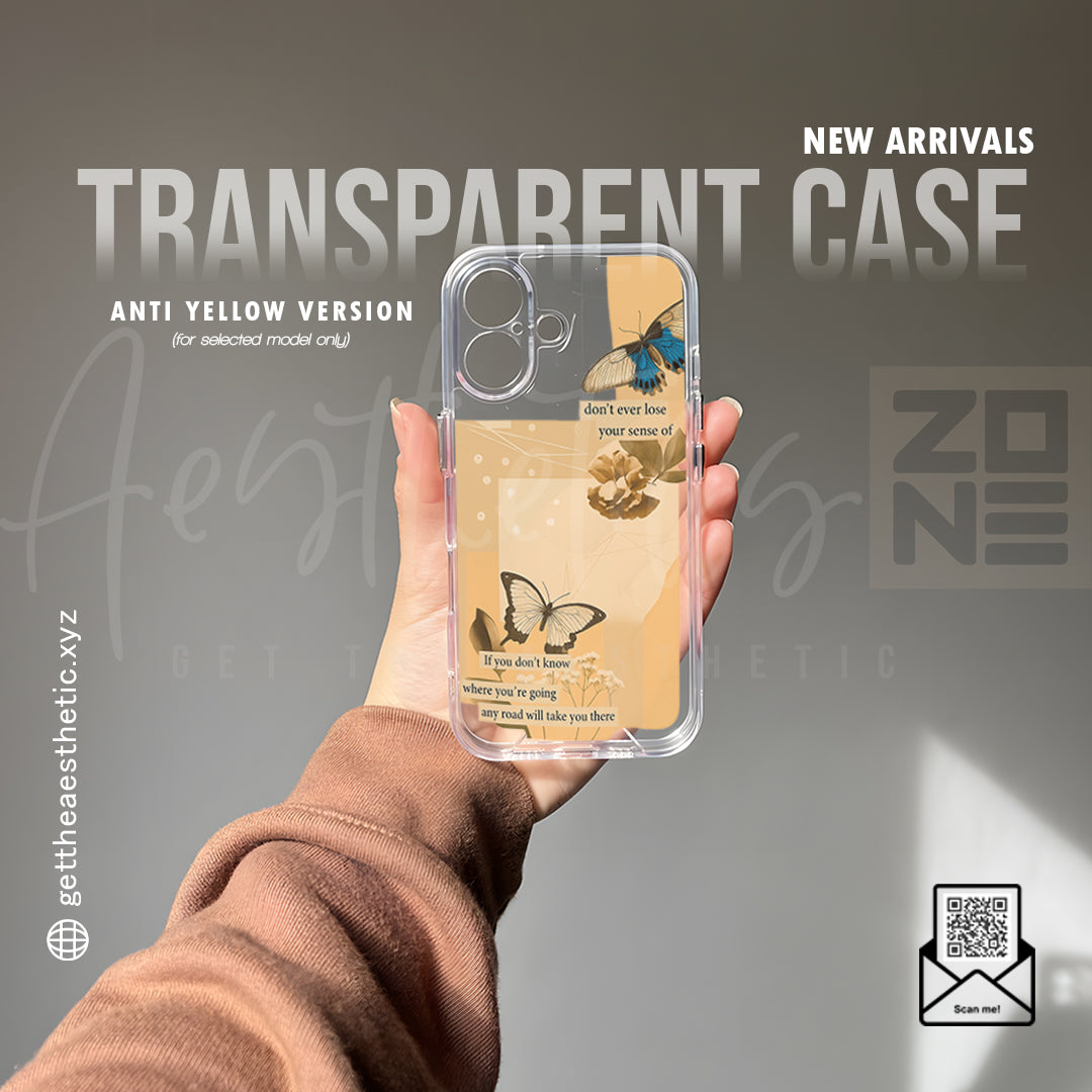 Words That Inspire — Aesthetic Quote Transparent Case