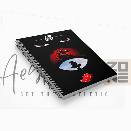 Itachi Uchiha Spiral Notebook – Silent Power, Deep Shadows