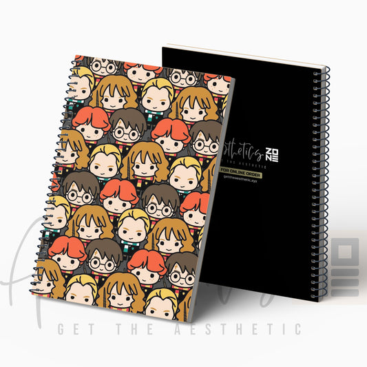 Cartoon Wizard Face Notepad – Cute Fantasy Themed Journal