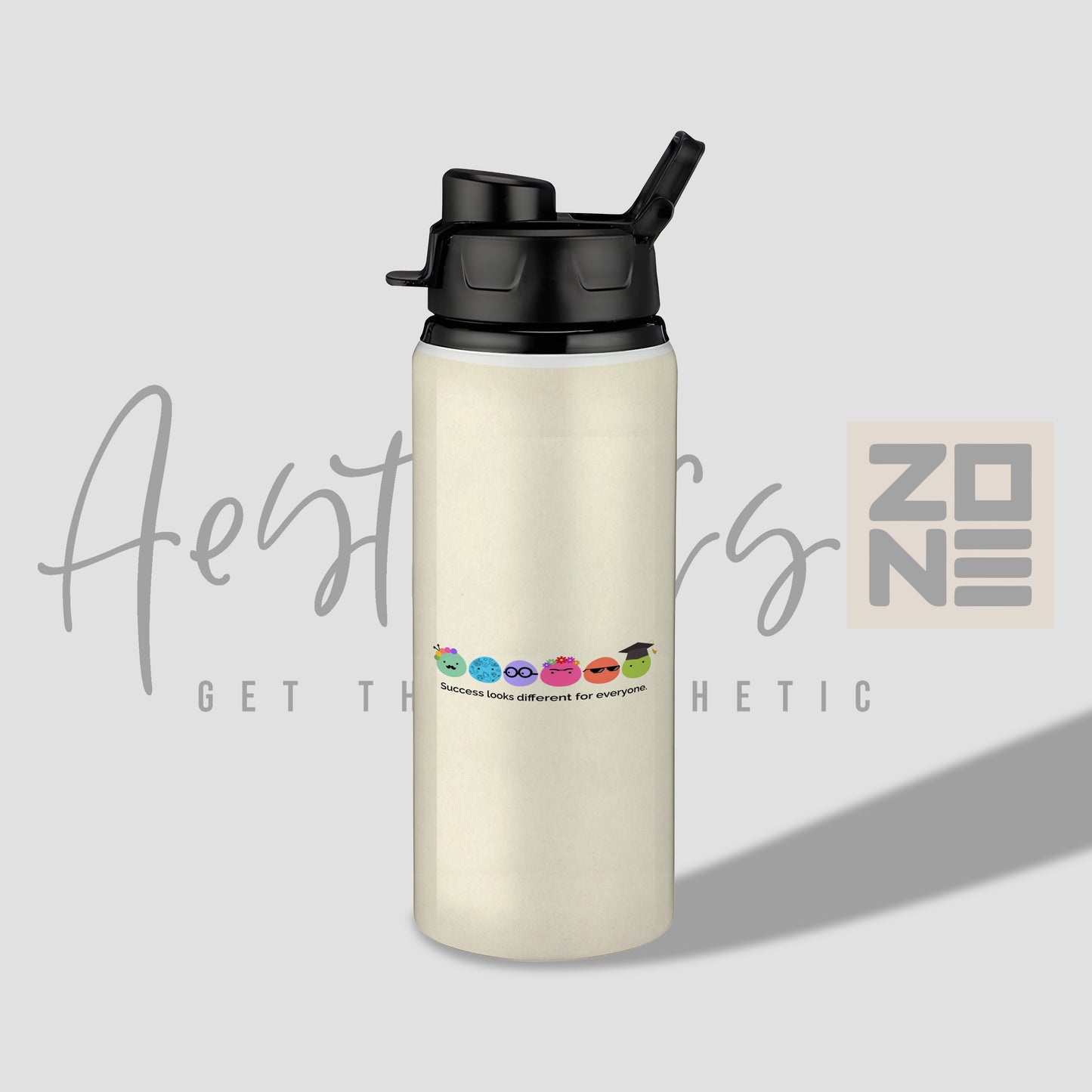 "Success Looks Different for Everyone" Inspirational Water Bottle