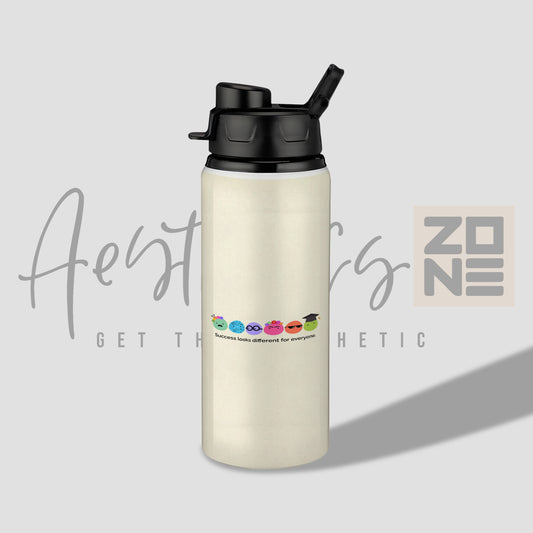 "Success Looks Different for Everyone" Inspirational Water Bottle