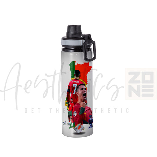Portugal Pride Map Edition – Ronaldo Collage 750ml Sporty Bottle