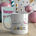 🐾 Purr-fect Birthday Mug – Cute Cat Edition 🎂