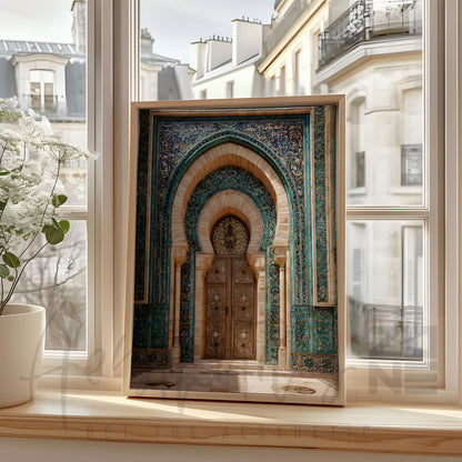 Sacred Islamic Doorway – Timeless Architectural Wall Art
