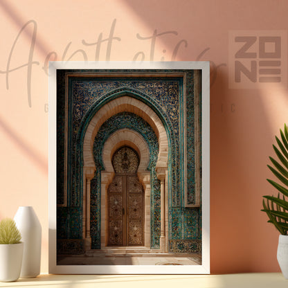Sacred Islamic Doorway – Timeless Architectural Wall Art