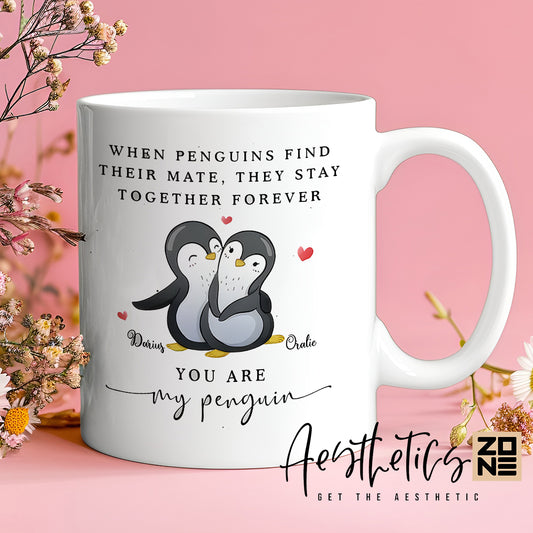 ogether Forever – Penguin Love White Mug