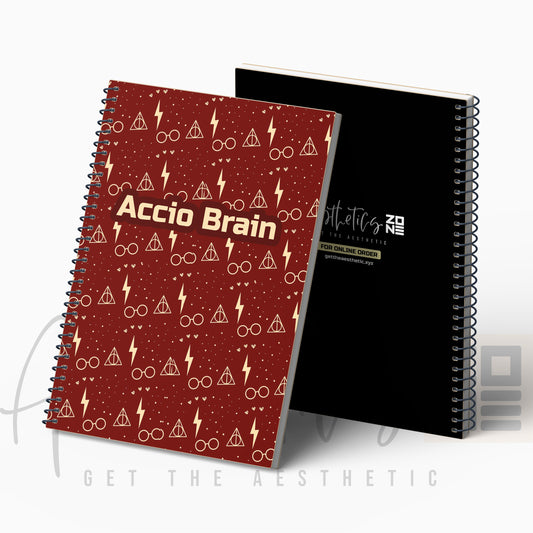 Accio Brain Notepad – Fun Fantasy Pattern Journal