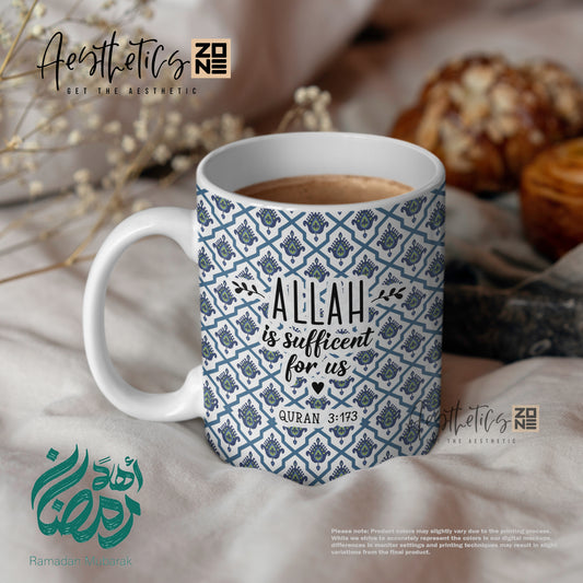 🕊️ Allah Is Sufficient for Us design mugs