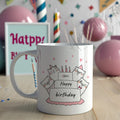 🎉 Cake & Whiskers – Cat Birthday Mug Edition 🍰🐱