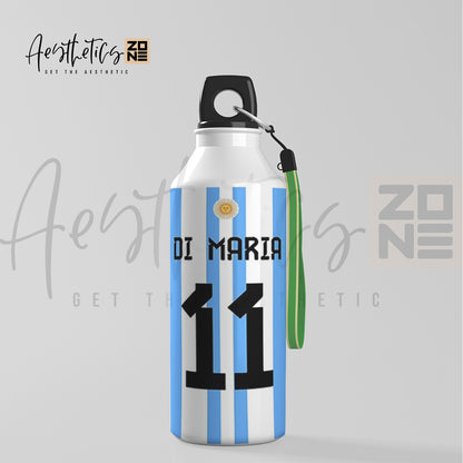 Di Maria 11 Argentina Stripe Edition | Aluminum Water Bottle 🇦🇷