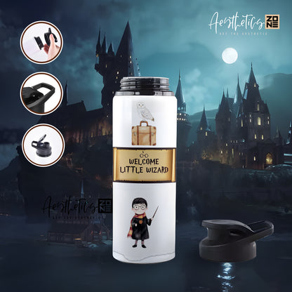 Little Wizard Aesthetic Water Bottle