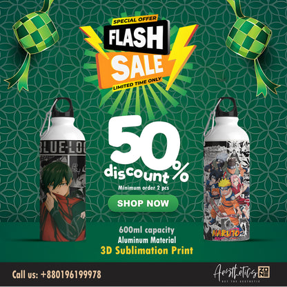 Anime Power Combo – Naruto x Blue Lock Bottles