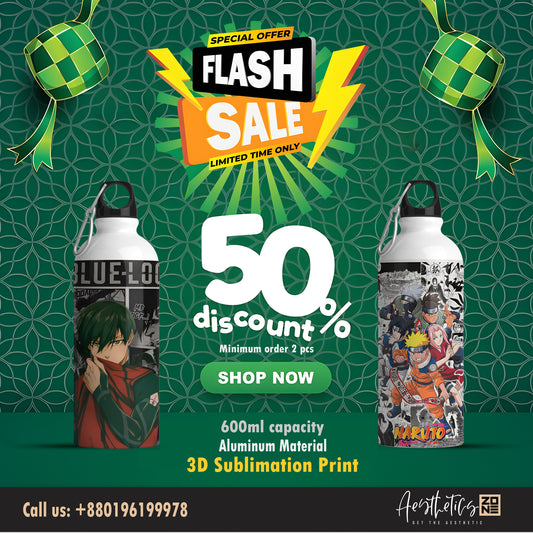 Anime Power Combo – Naruto x Blue Lock Bottles