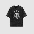 Argentina Vintage Acid Wash Oversized Tee – Dual Print Edition