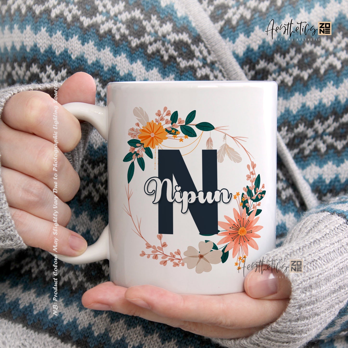 Personalized Floral Name Mugs – Custom Gift for Every Occasion