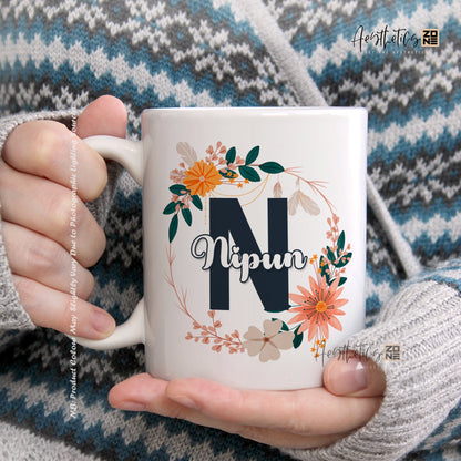 Personalized Floral Name Mugs – Custom Gift for Every Occasion