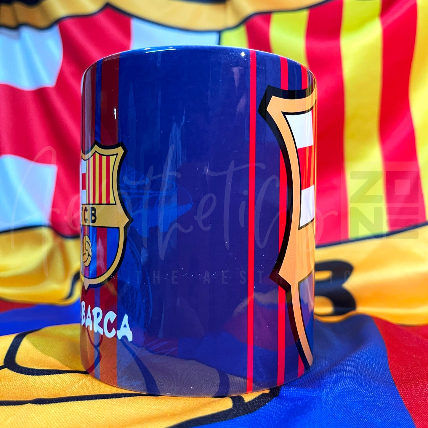 FC Barcelona 2025 Collector Combo – Vintage Mugs & Classic Bottle