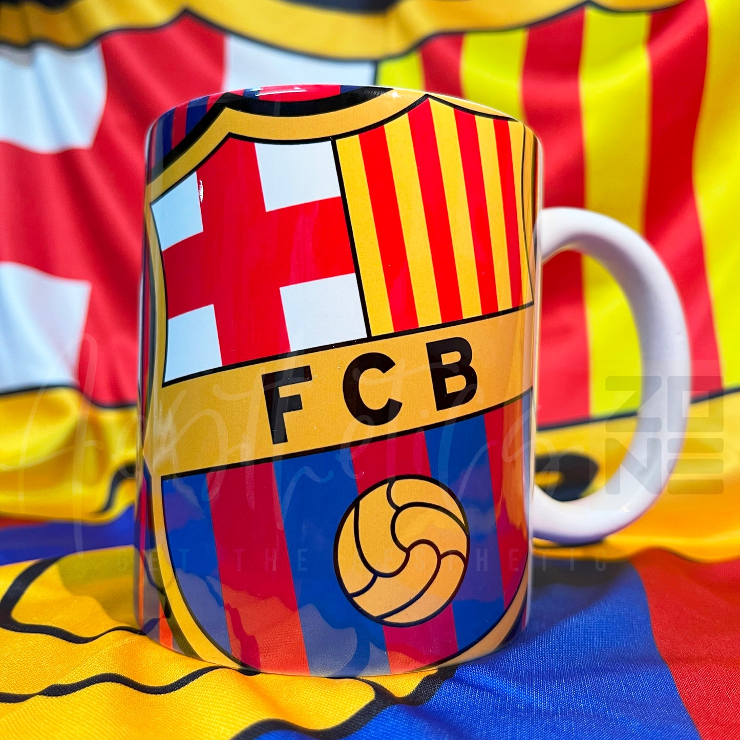 FC Barcelona 2025 Collector Combo – Vintage Mugs & Classic Bottle
