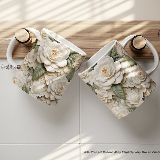 🌹 Bloom in 3D – Roses Floral Mug Edition