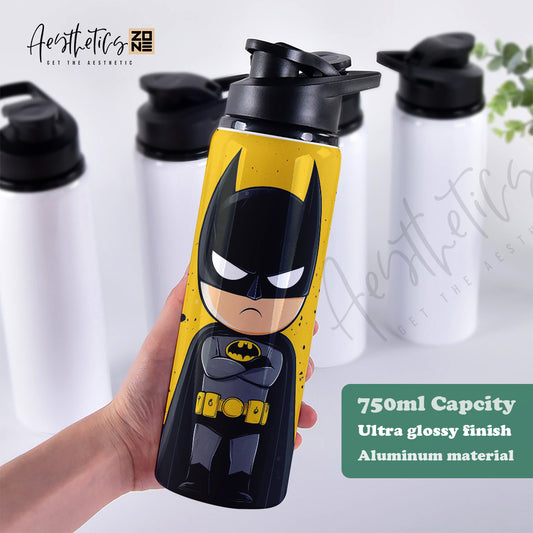 Sip with the Dark Knight – Batman Cartoon Water Bottle