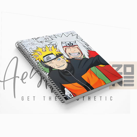 Gojo x Jiraiya Anime Spiral Notebook – Premium Quality for True Fans