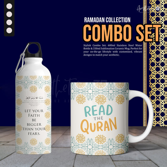 Faith Over Fear – Inspirational Mug & Bottle Combo