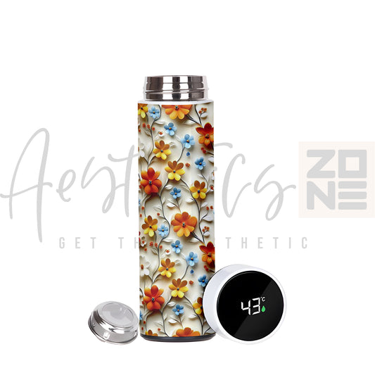 3D Wild Floral Thermal Bottle