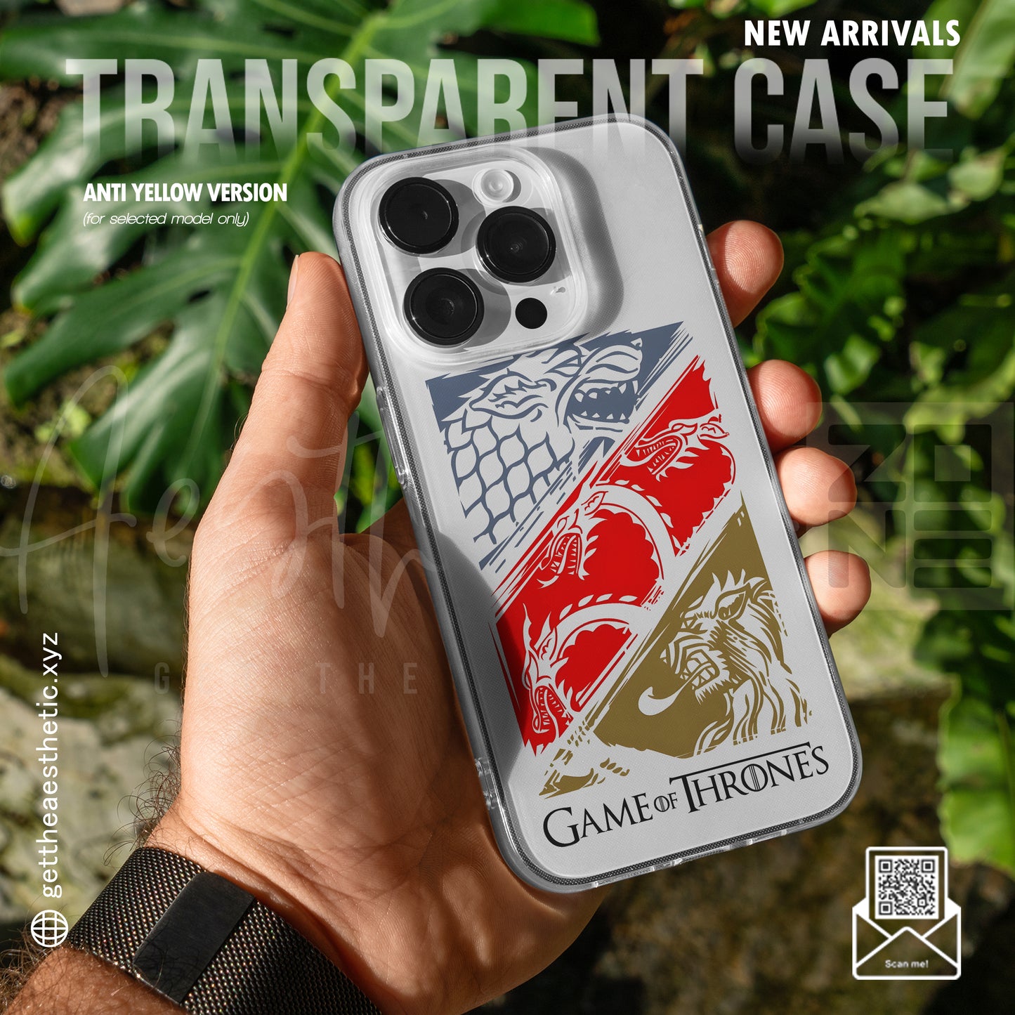 Fire & Ice — Game of Thrones Inspired Transparent Case