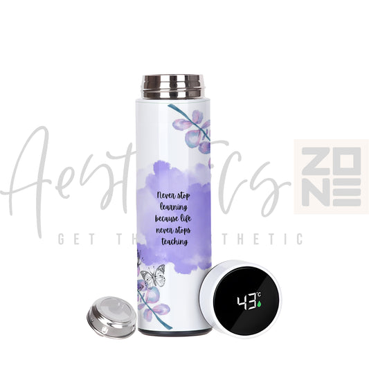 “Never Stop Learning” Thermal Bottle