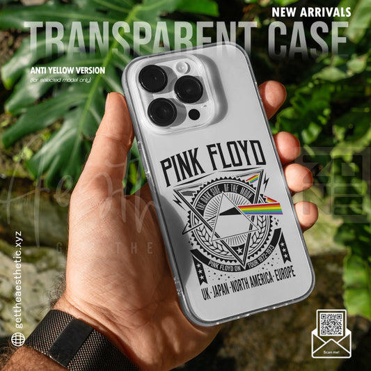Echoes of Sound — Pink Floyd Aesthetic Transparent Case