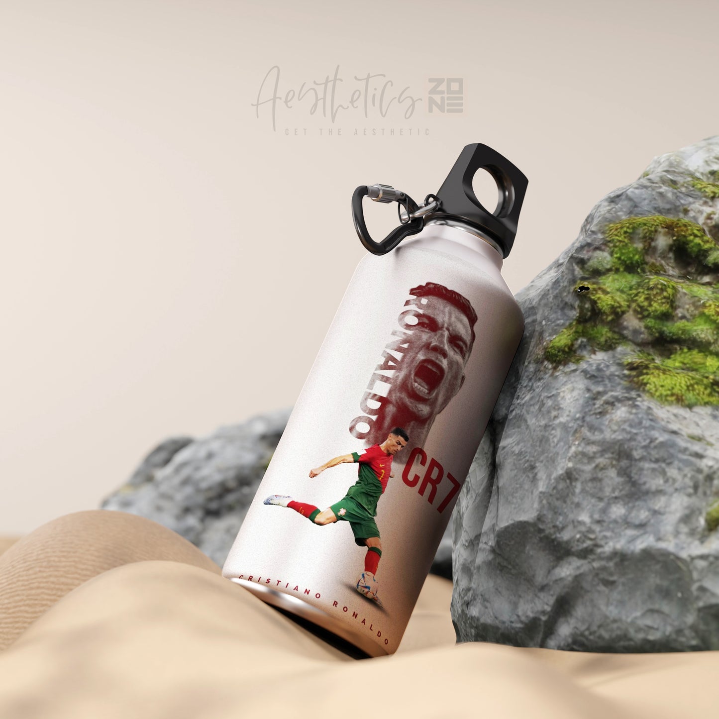 CR7 Cristiano Ronaldo Aluminum Water Bottle – 600ml & 750ml Sports Edition